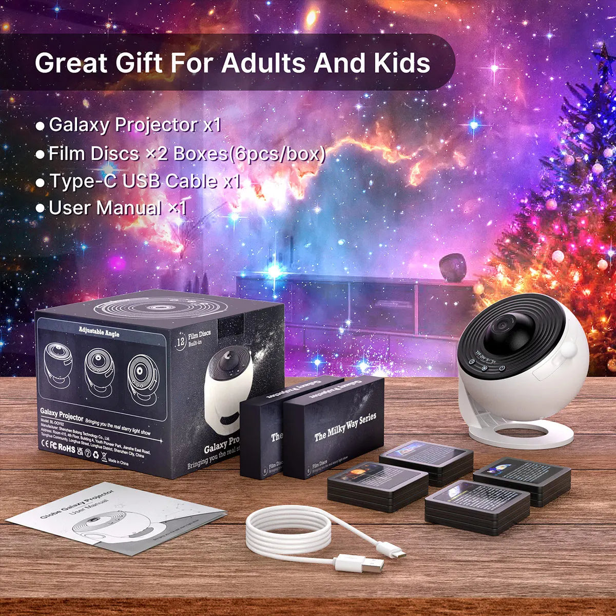 13 in 1 Star Projector, Planetarium Galaxy Projector for Bedroom, Aurora Projector, Night Light Projector for Kids Adults