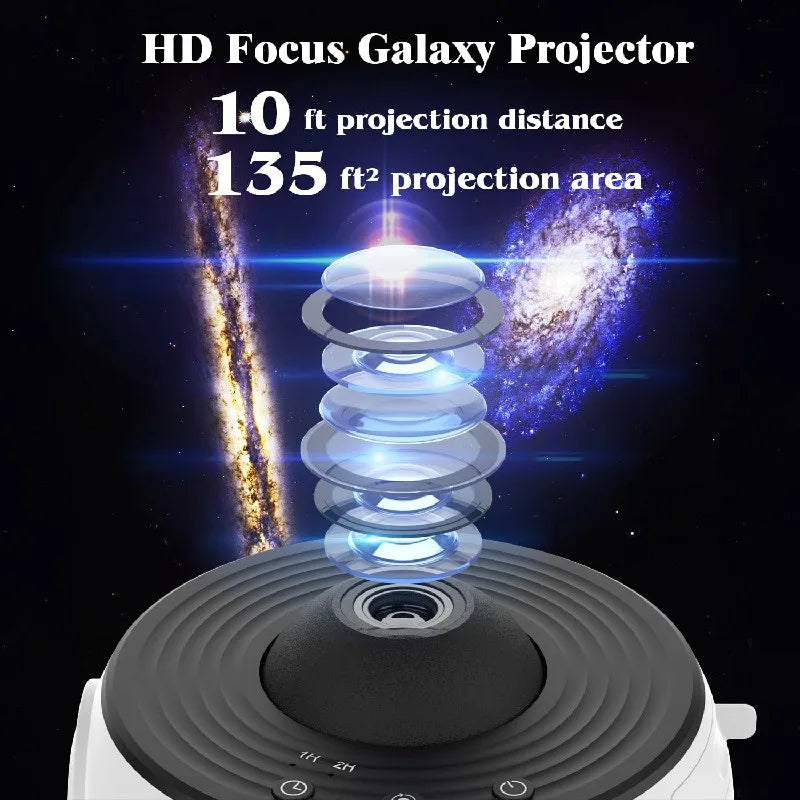 LED Night Light Galaxy Projector Starry Sky Projector 360° Rotate Planetarium Night Lamp for Room Decorative Children Kids Gift