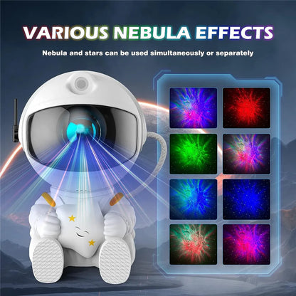 Astronaut Starry Sky Projection Light Full of Stars Ambient Light Spaceman Laser Nebula Water Ripple Bedroom Projection Light